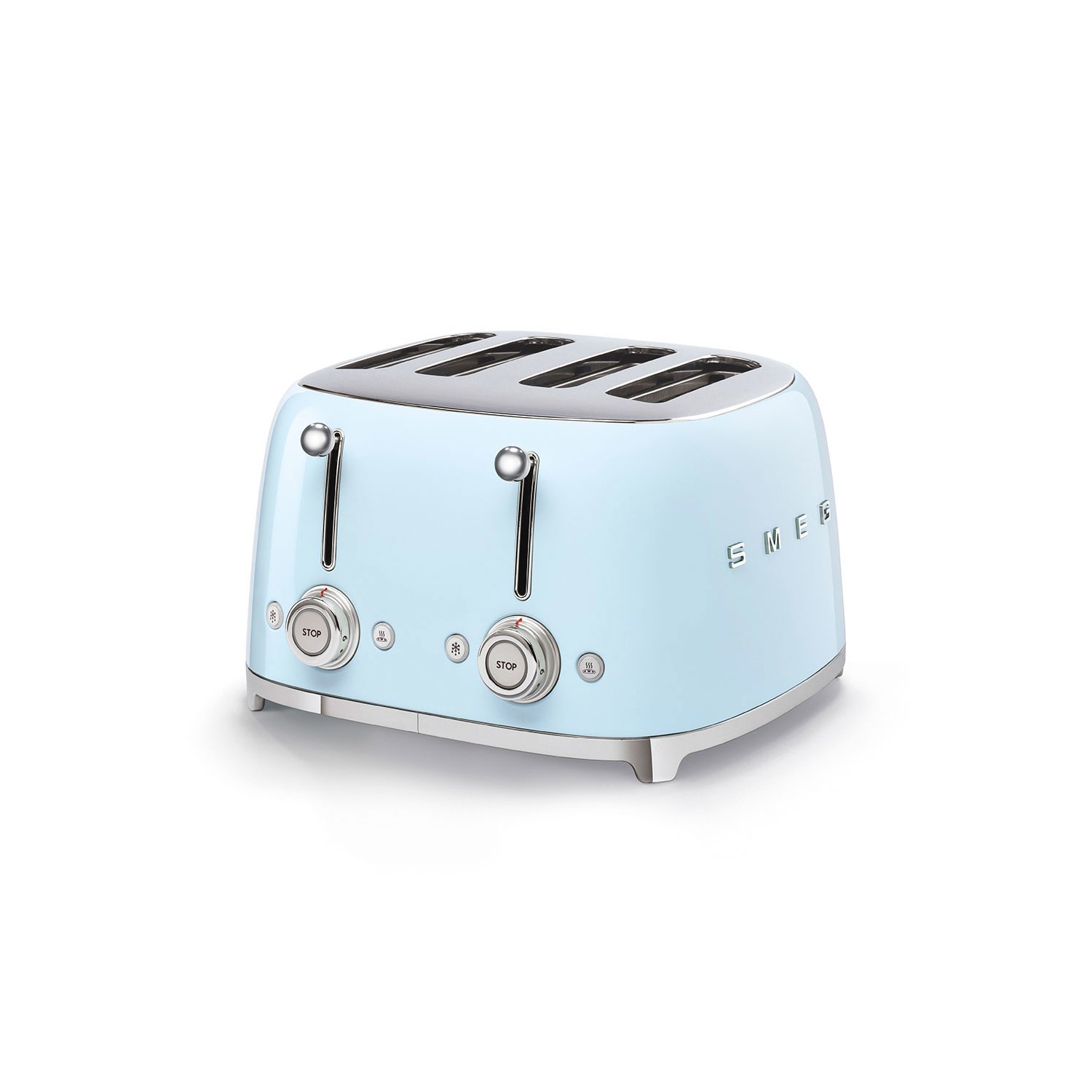 Vendita online APPLIANCE SMEG TOASTER 4X4 50´STYLE PASTEL BLUE TSF03PBEU costo  €151.52  spedizione in 24h-48h pagmamento PayPal Contrassegno