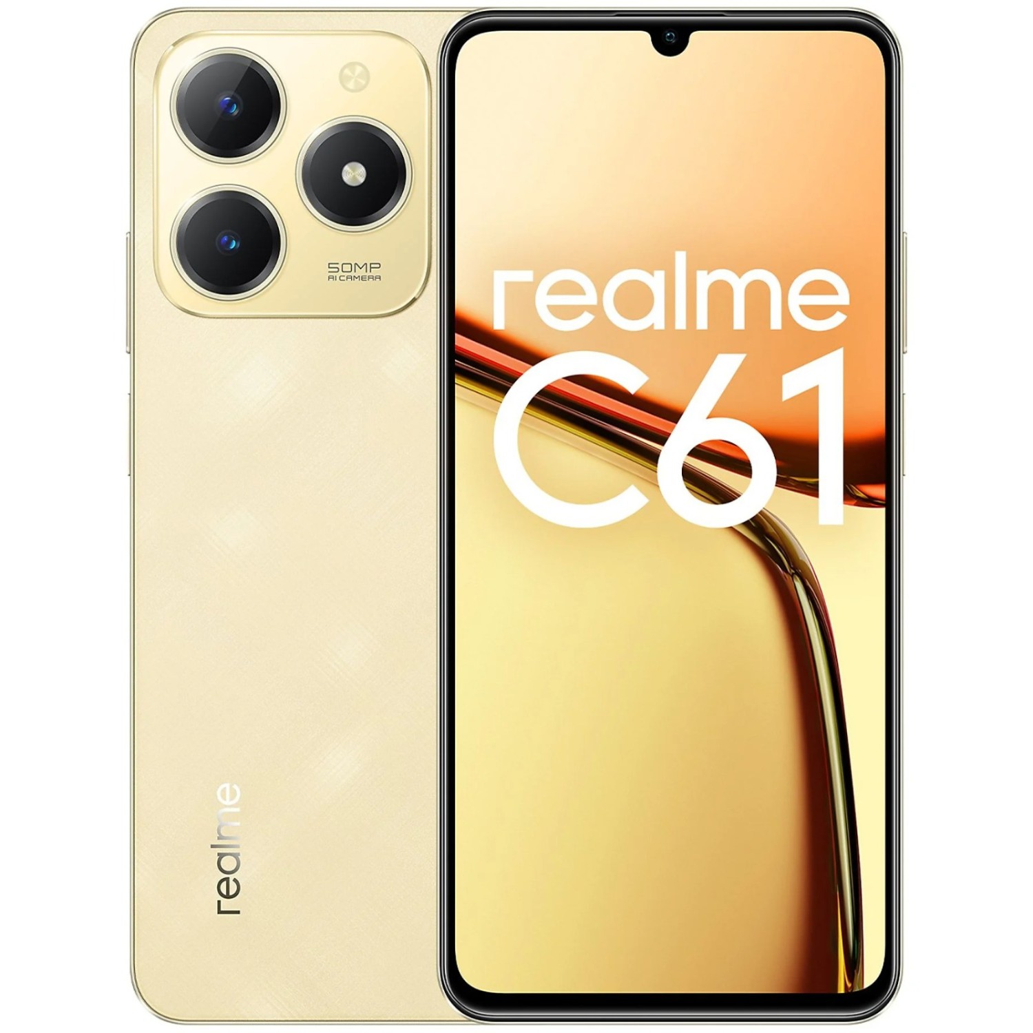 Vendita online Telefonia Realme C61 6+256GB Gold costo  139,99 €  spedizione in 24h-48h pagmamento PayPal Contrassegno