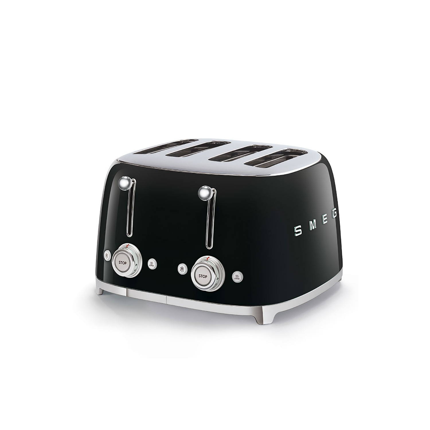 Vendita online APPLIANCE SMEG TOASTER 4X4 50´STYLE BLACK TSF03BLEU costo  €151.52  spedizione in 24h-48h pagmamento PayPal Contrassegno