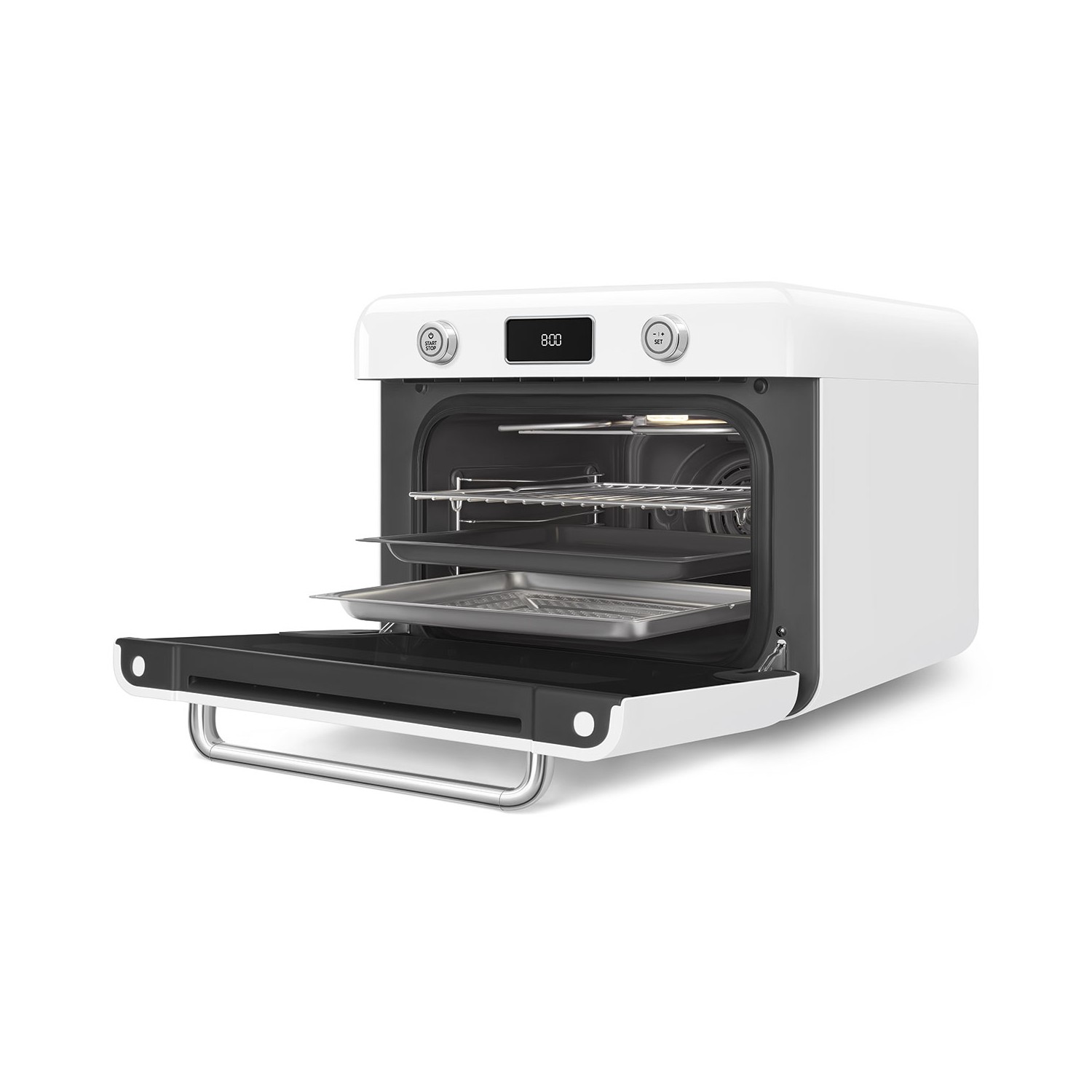 Vendita online APPLIANCE SMEG MULTIFUNCTION COUNTERTOP OVEN 50'S STYLE WITH GALILEO TECHNOLOGY WHITE COF01WHEU costo  598,13 €  spedizione in 24h-48h pagmamento PayPal Contrassegno
