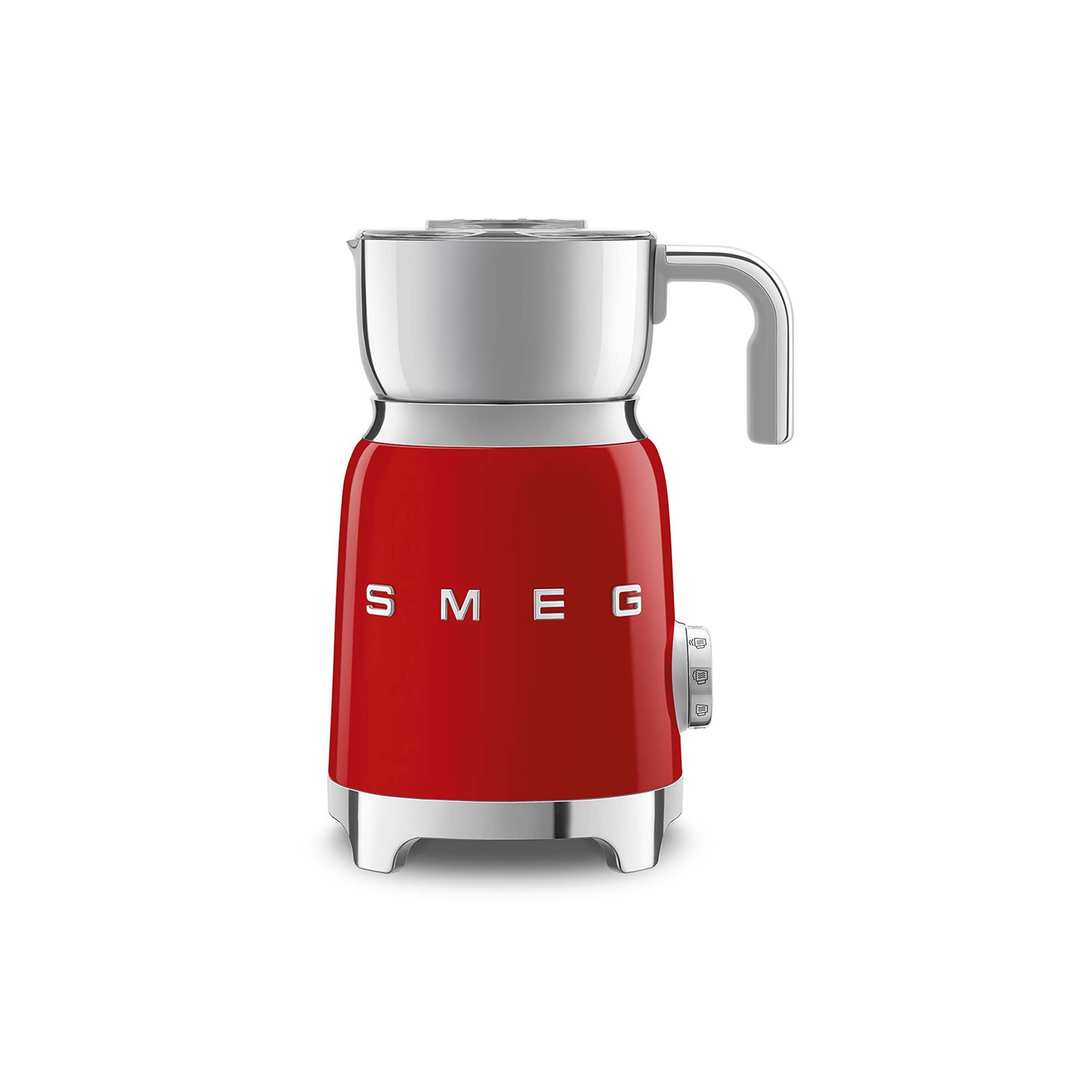 Vendita online APPLIANCE SMEG MILK FROTHER 50´STYLE RED MFF11RDEU costo  126,15 €  spedizione in 24h-48h pagmamento PayPal Contrassegno