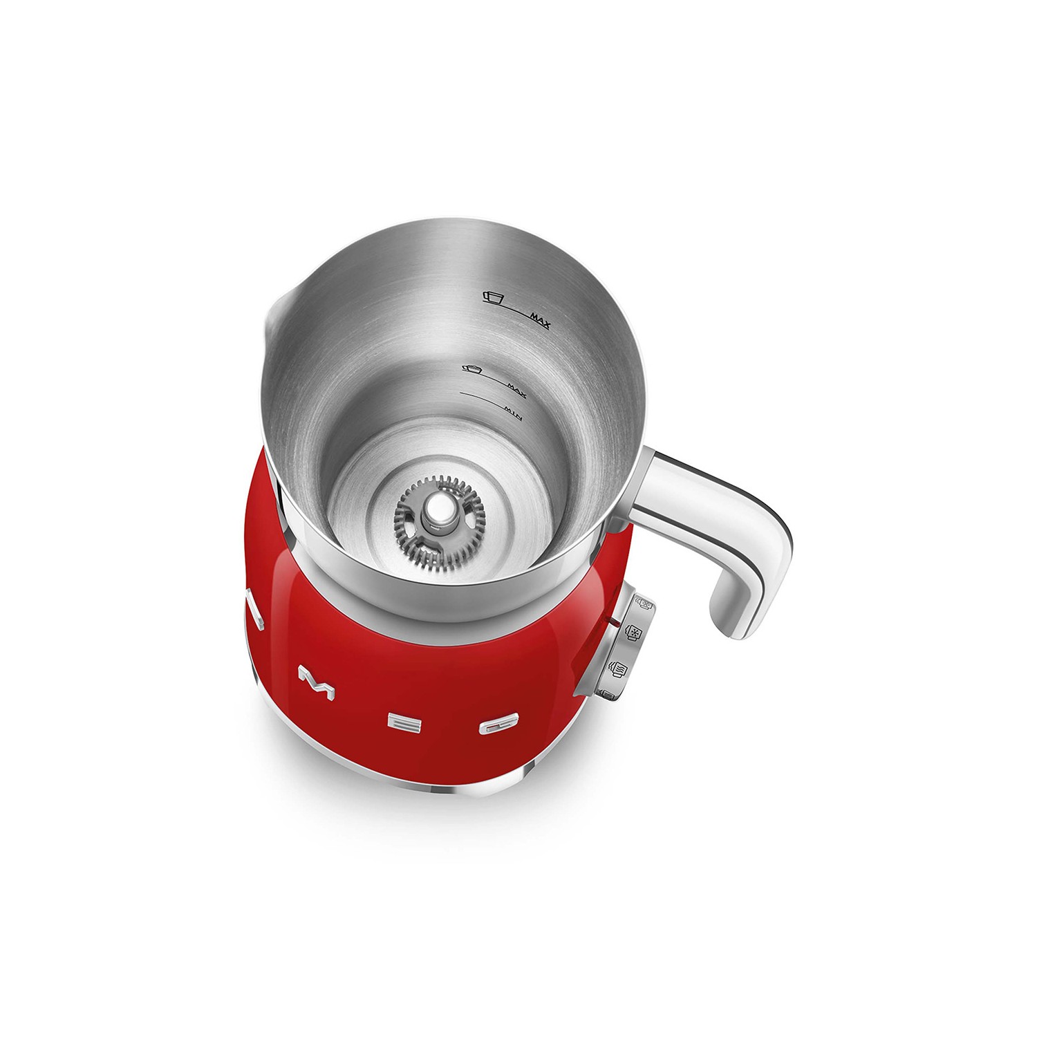 Vendita online APPLIANCE SMEG MILK FROTHER 50´STYLE RED MFF11RDEU costo  126,15 €  spedizione in 24h-48h pagmamento PayPal Contrassegno