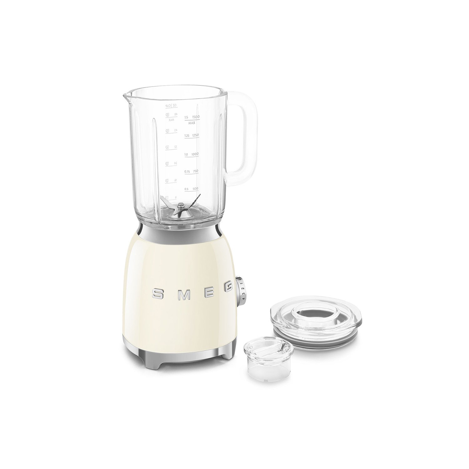 Vendita online APPLIANCE SMEG GLASS BLENDER CREAM BLF03CREU costo  165,74 €  spedizione in 24h-48h pagmamento PayPal Contrassegno