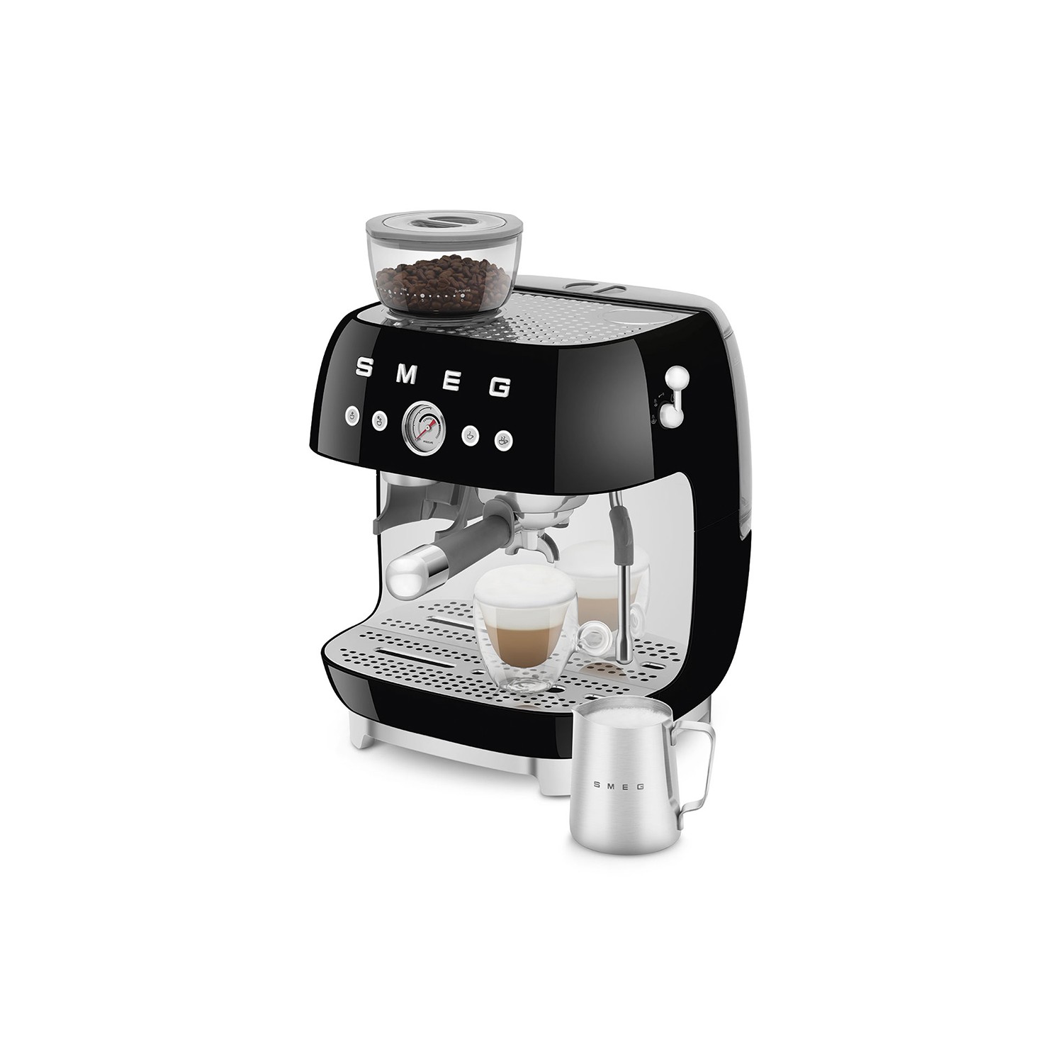 Vendita online APPLIANCE SMEG ESPRESSO MACHINE 50'STYLE WITH INTEGRATED GRINDER BLACK EGF03BLEU costo  551,05 €  spedizione in 24h-48h pagmamento PayPal Contrassegno