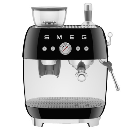 SMEG ESPRESSO MACHINE 50'STYLE WITH INTEGRATED GRINDER BLACK EGF03BLEU