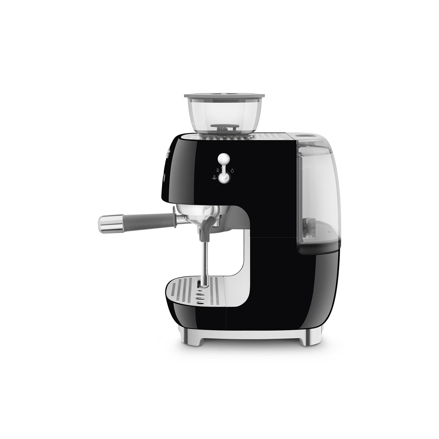 Vendita online APPLIANCE SMEG ESPRESSO MACHINE 50'STYLE WITH INTEGRATED GRINDER BLACK EGF03BLEU costo  €551.05  spedizione in 24h-48h pagmamento PayPal Contrassegno