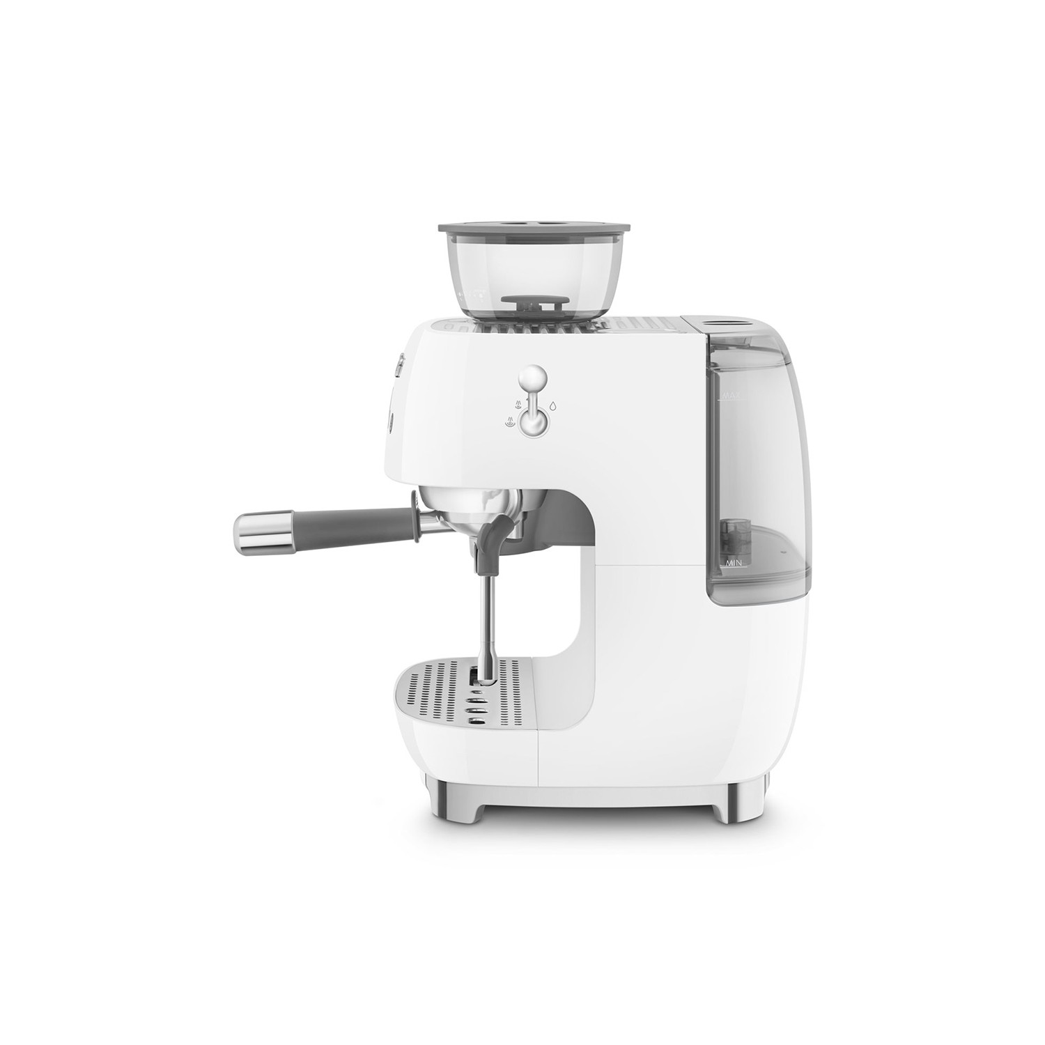 Vendita online APPLIANCE SMEG ESPRESSO MACHINE 50'STYLE WITH INTEGRATED GRINDER WHITE EGF03WHEU costo  576,73 €  spedizione in 24h-48h pagmamento PayPal Contrassegno