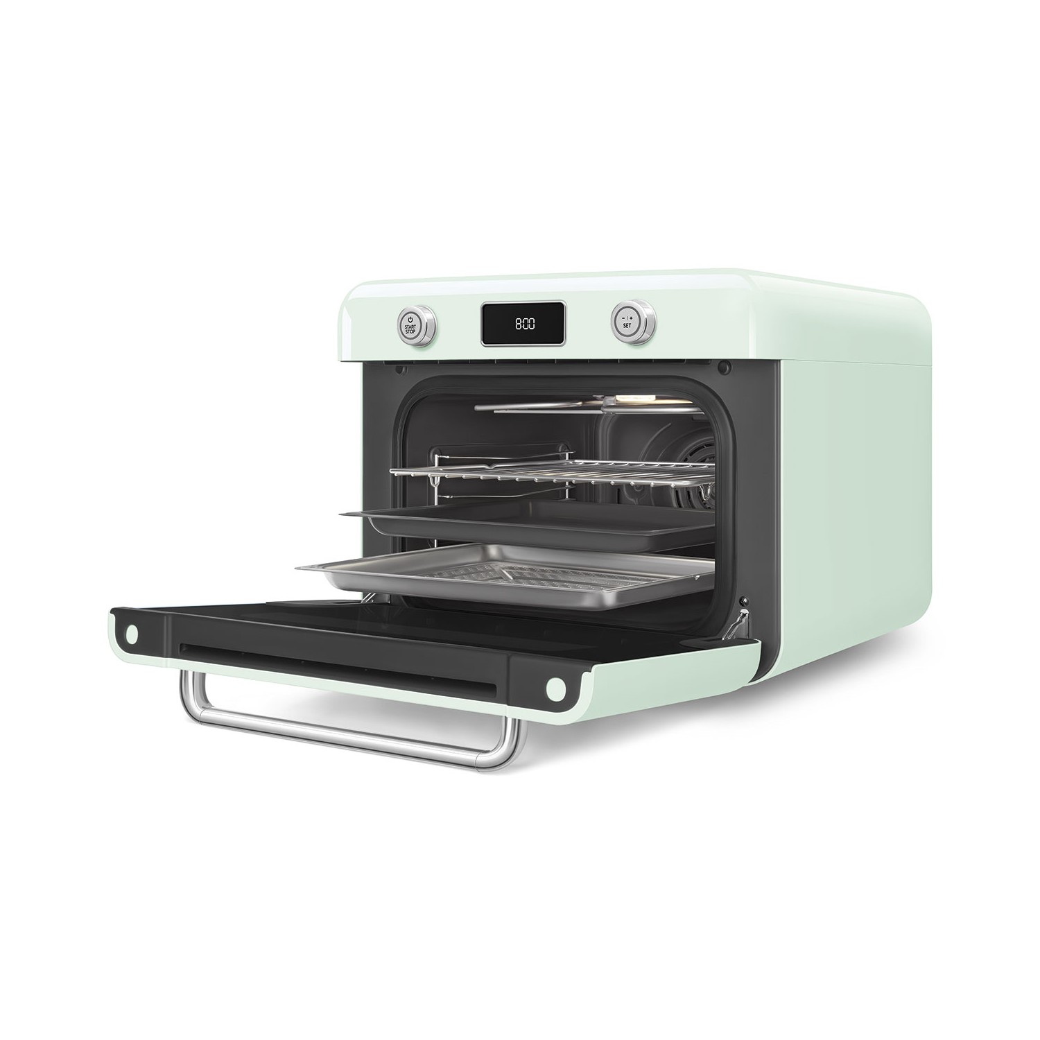 Vendita online APPLIANCE SMEG MULTIFUNCTION COUNTERTOP OVEN 50'S STYLE WITH GALILEO TECHNOLOGY GREEN COF01PGEU costo  €598.13  spedizione in 24h-48h pagmamento PayPal Contrassegno