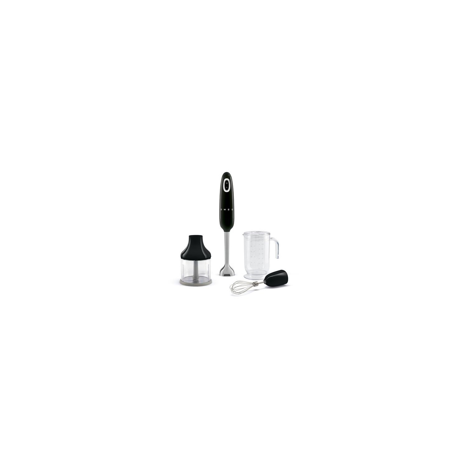 Vendita online APPLIANCE SMEG HAND BLENDER WITH ACCESORIES 50´STYLE BLACK HBF03BLEU costo  85,49 €  spedizione in 24h-48h pagmamento PayPal Contrassegno