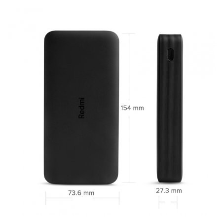 XIAOMI 20000MAH REDMI 18W FAST CHARGE POWER BANK BLACK VXN4304GL