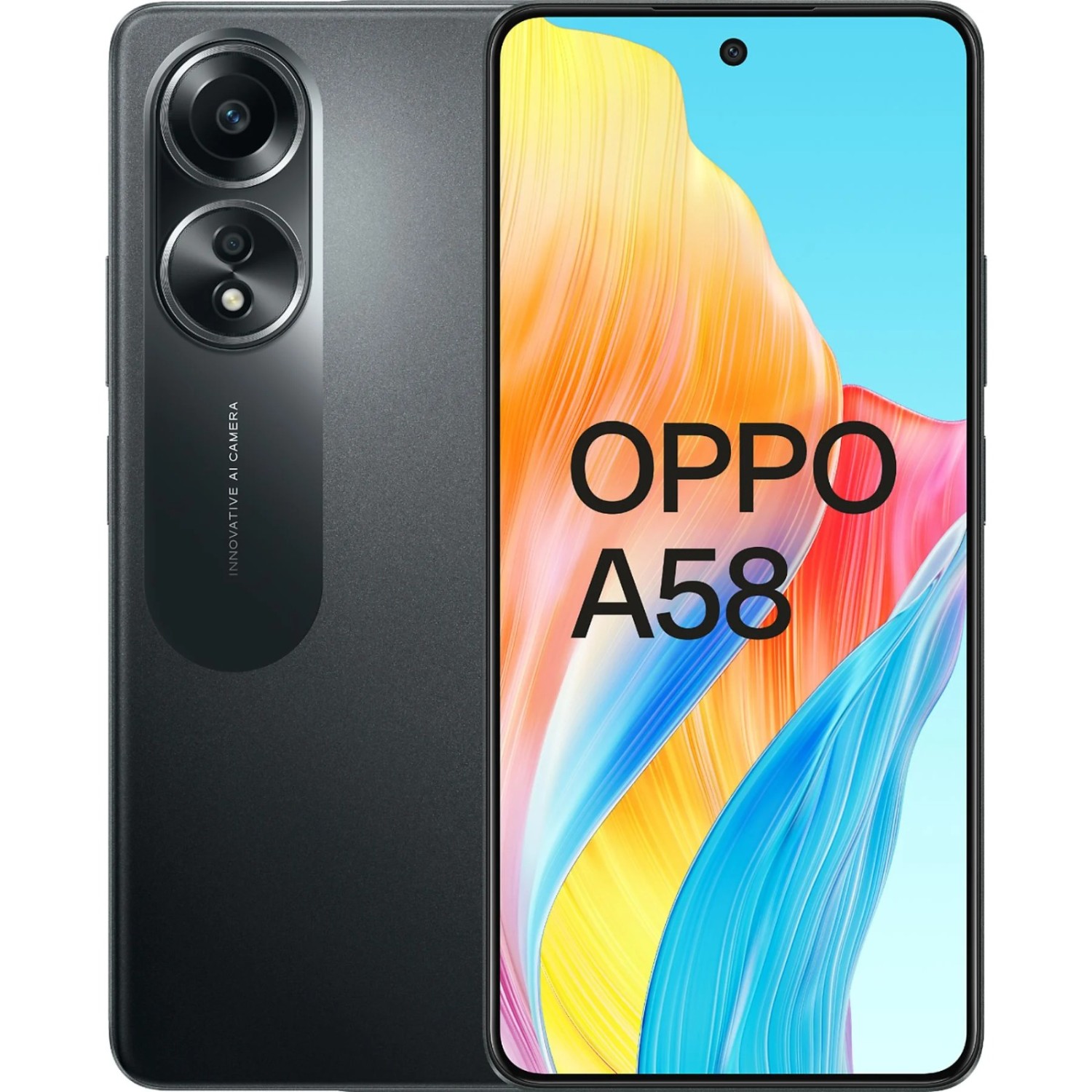 Vendita online Telefonia Oppo  A58 128GB Black costo  124,99 €  spedizione in 24h-48h pagmamento PayPal Contrassegno