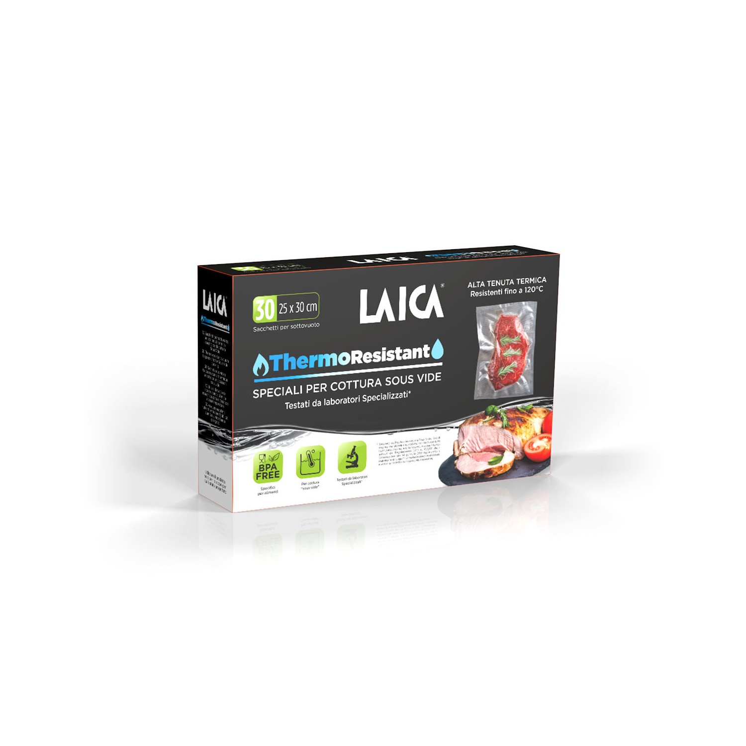 Vendita online HOME AND ECOSYSTEM LAICA 30 BAGS 25X30CM SPECIAL FOR LOW TEMPERATURE COOKING TR1000 costo  €9.10  spedizione in 24h-48h pagmamento PayPal Contrassegno