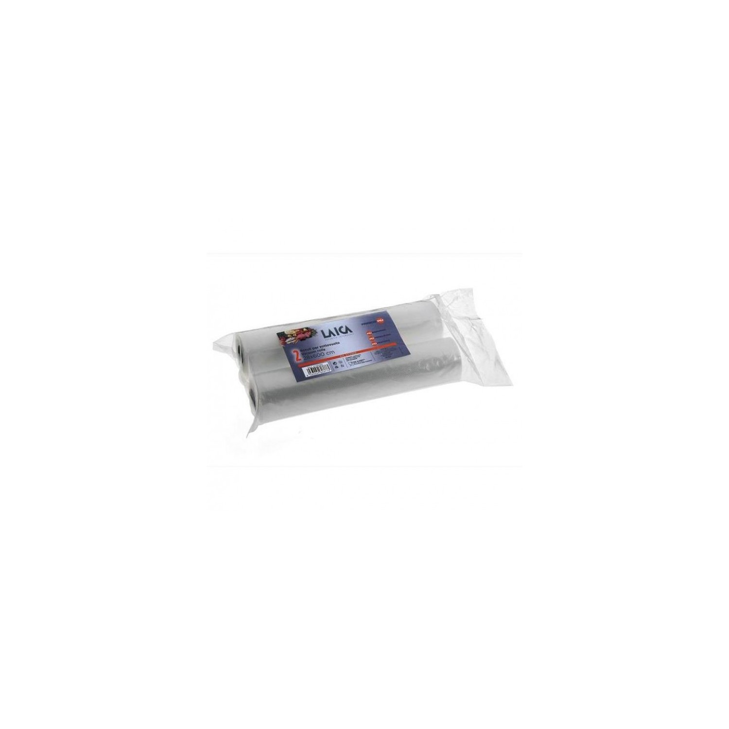 Vendita online HOME AND ECOSYSTEM LAICA VACUUM CONSERVATION ROLLS 28X600 PACK 2PCS VT35090 costo  €7.22  spedizione in 24h-48h pagmamento PayPal Contrassegno