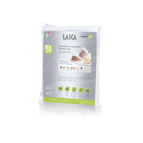 LAICA VACUUM CONSERVATION BAG 25X30 PACK 50PCS VT35100