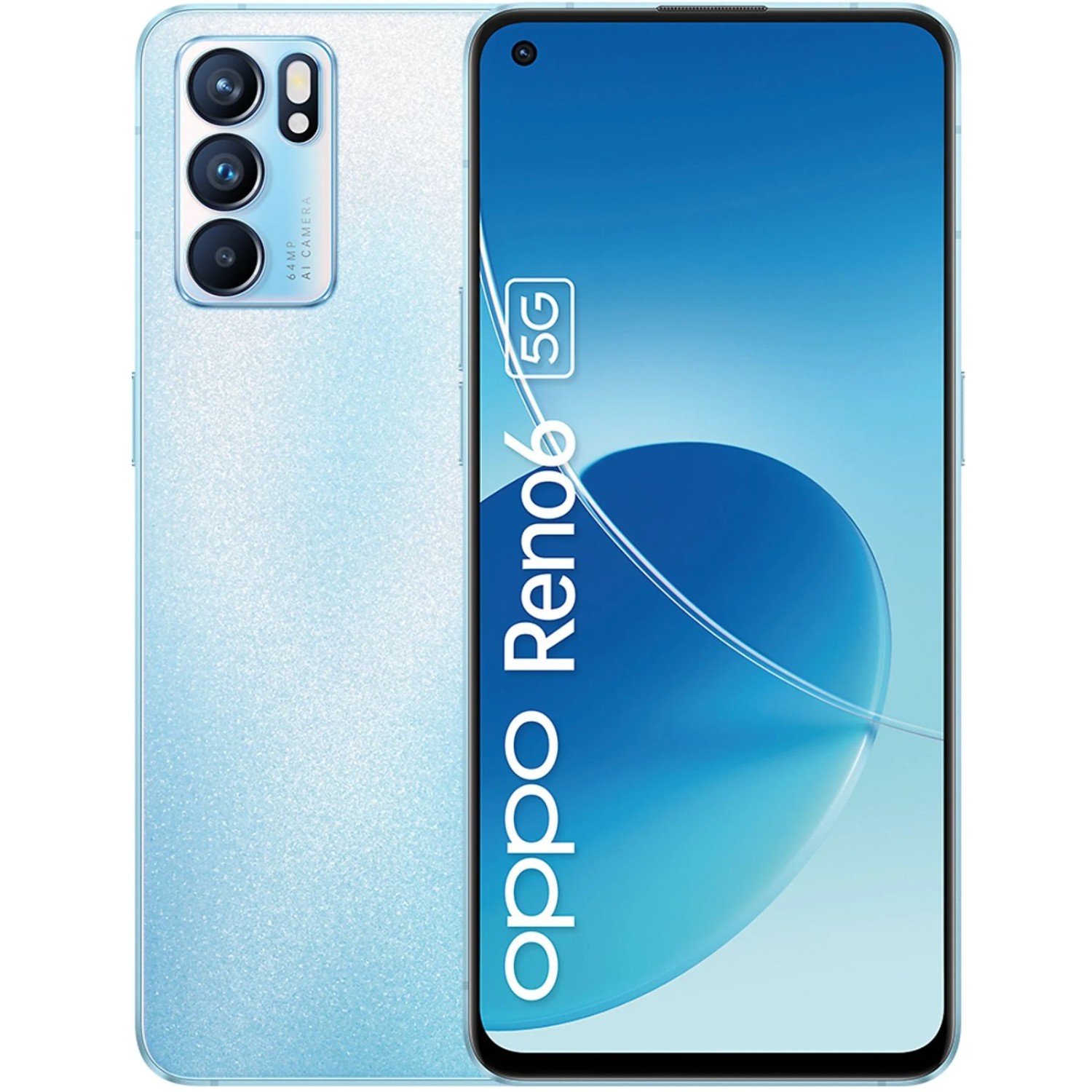 Vendita online Telefonia Oppo Reno 6 5G 128GB Blue costo  194,99 €  spedizione in 24h-48h pagmamento PayPal Contrassegno