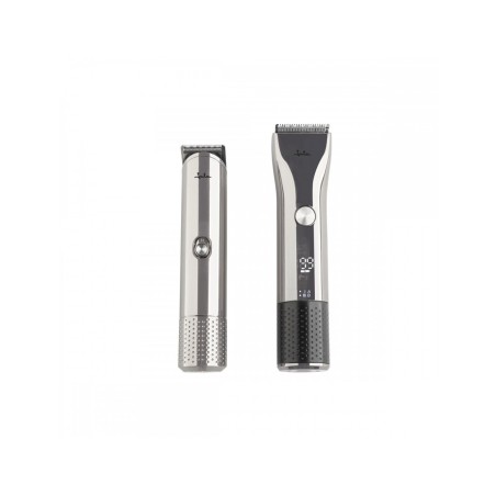 JATA HAIR CLIPPER AND LINE SHAPPER KIT 2PCS RECHARGABLE. SILVER-BLACK. JBSE2102