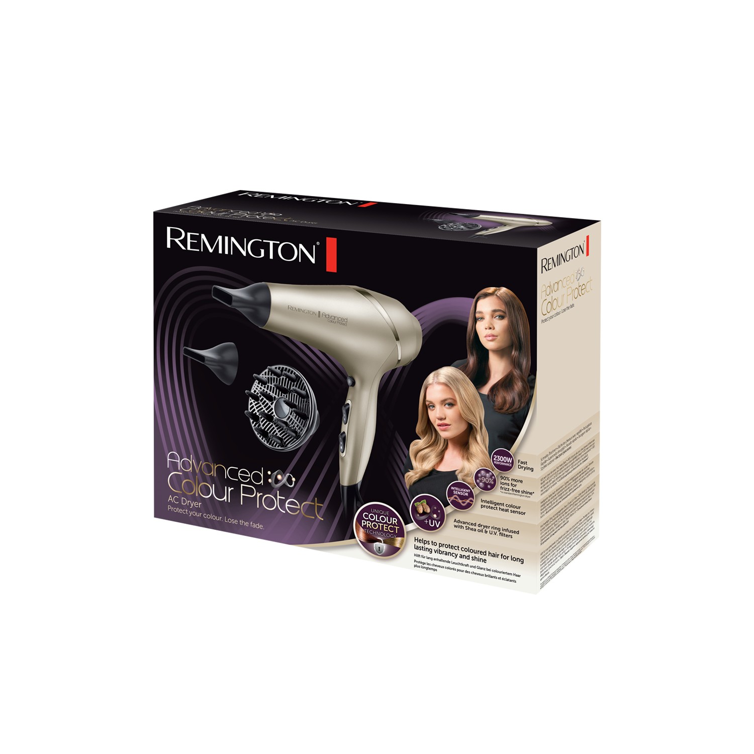 Vendita online PERSONAL TECHNOLOGY REMINGTON HAIR DRYER COLOUR PROTECT 2300W AC8605 costo  33,06 €  spedizione in 24h-48h pagmamento PayPal Contrassegno