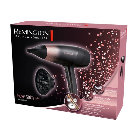 REMINGTON HAIR DRYER ROSE SHIMMER IONIC 2200W D5305