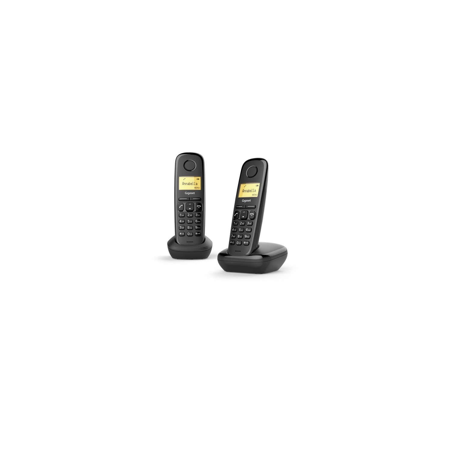 Vendita online PHONE GIGASET WIRELESS PHONE A170 DUO BLACK (L36852-H2802-D201) costo  24,61 €  spedizione in 24h-48h pagmamento PayPal Contrassegno