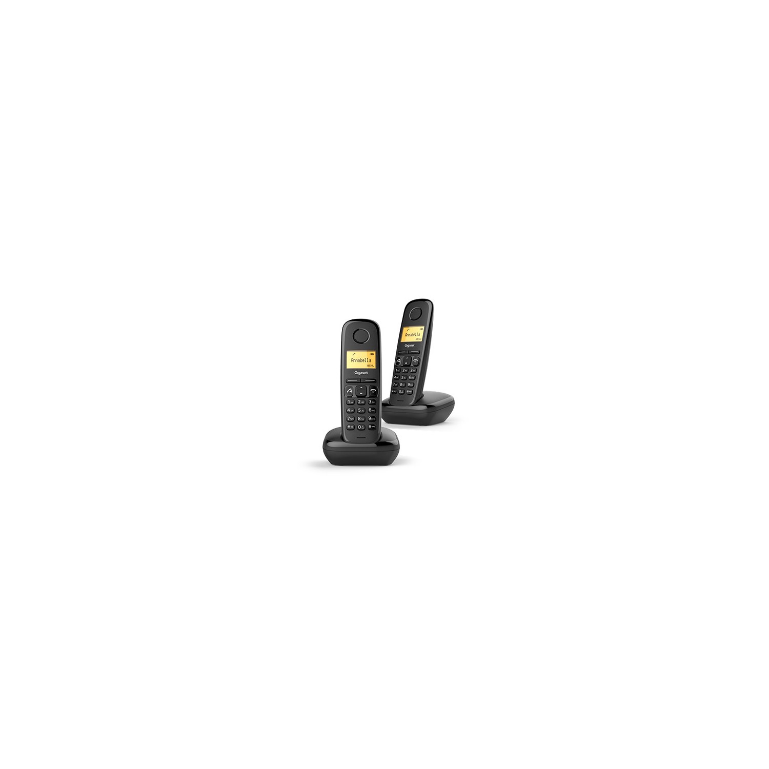 Vendita online PHONE GIGASET WIRELESS PHONE A270 DUO BLACK (L36852-H2812-D201) costo  31,51 €  spedizione in 24h-48h pagmamento PayPal Contrassegno