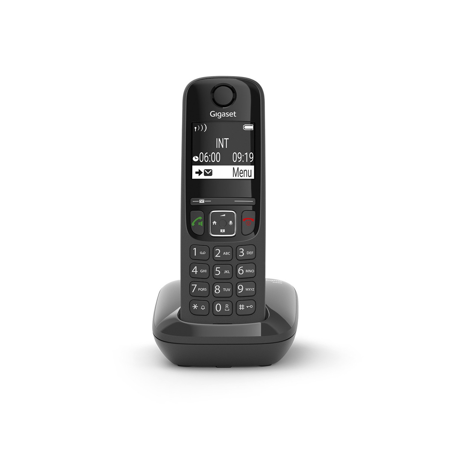 Vendita online PHONE GIGASET WIRELESS PHONE AS690 BLACK (S30852-H2816-D201) costo  21,83 €  spedizione in 24h-48h pagmamento PayPal Contrassegno