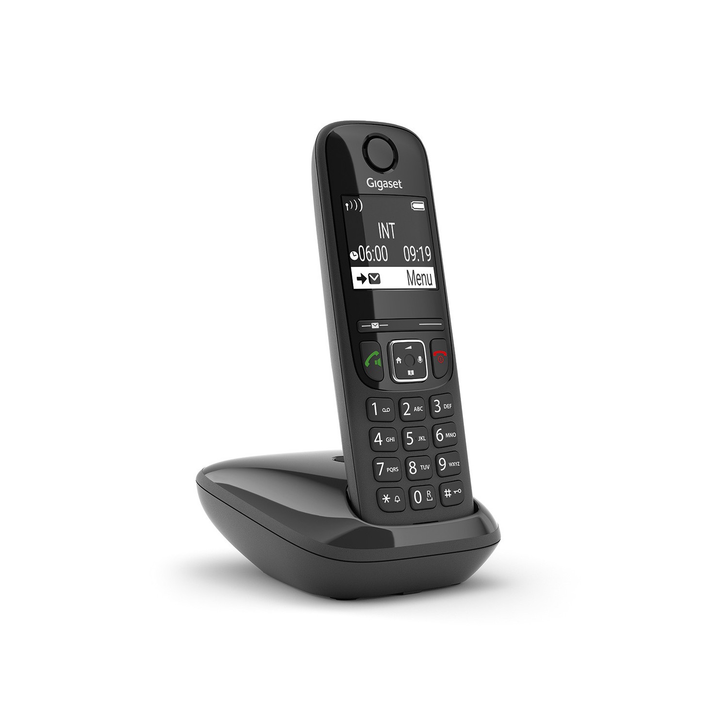 Vendita online PHONE GIGASET WIRELESS PHONE AS690 BLACK (S30852-H2816-D201) costo  21,83 €  spedizione in 24h-48h pagmamento PayPal Contrassegno