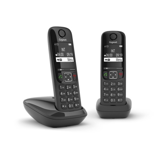 GIGASET WIRELESS PHONE AS690 DUO BLACK (L36852-H2816-D201)