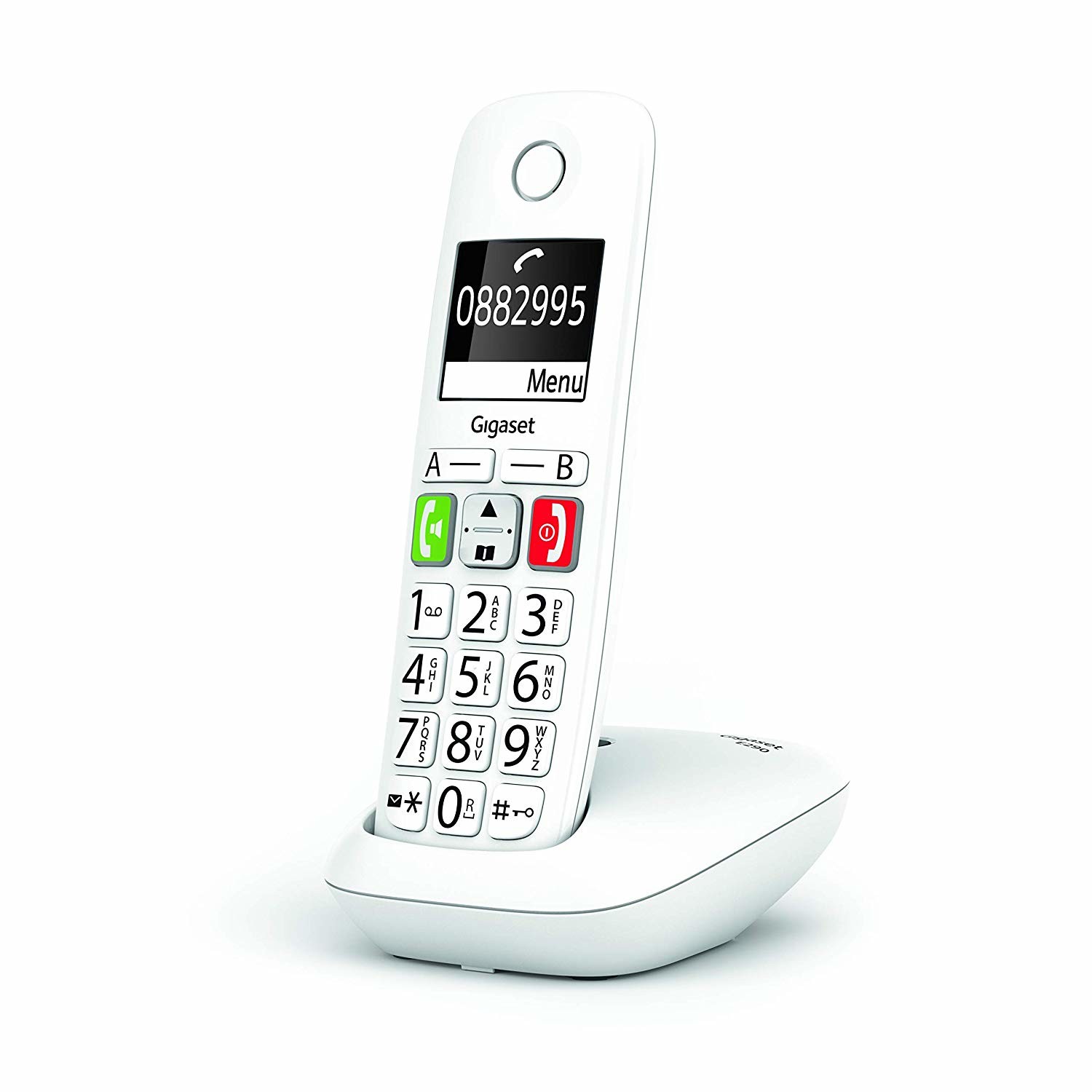 Vendita online PHONE GIGASET WIRELESS PHONE E290 WHITE (S30852-H2901-D202) costo  €32.08  spedizione in 24h-48h pagmamento PayPal Contrassegno