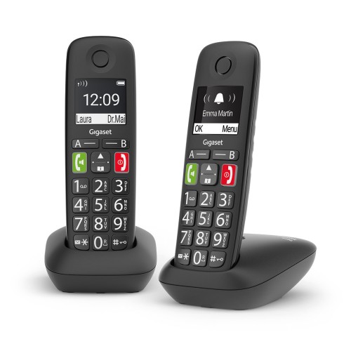 GIGASET WIRELESS PHONE E290 DUO BLACK (L36852-H2901-D201)
