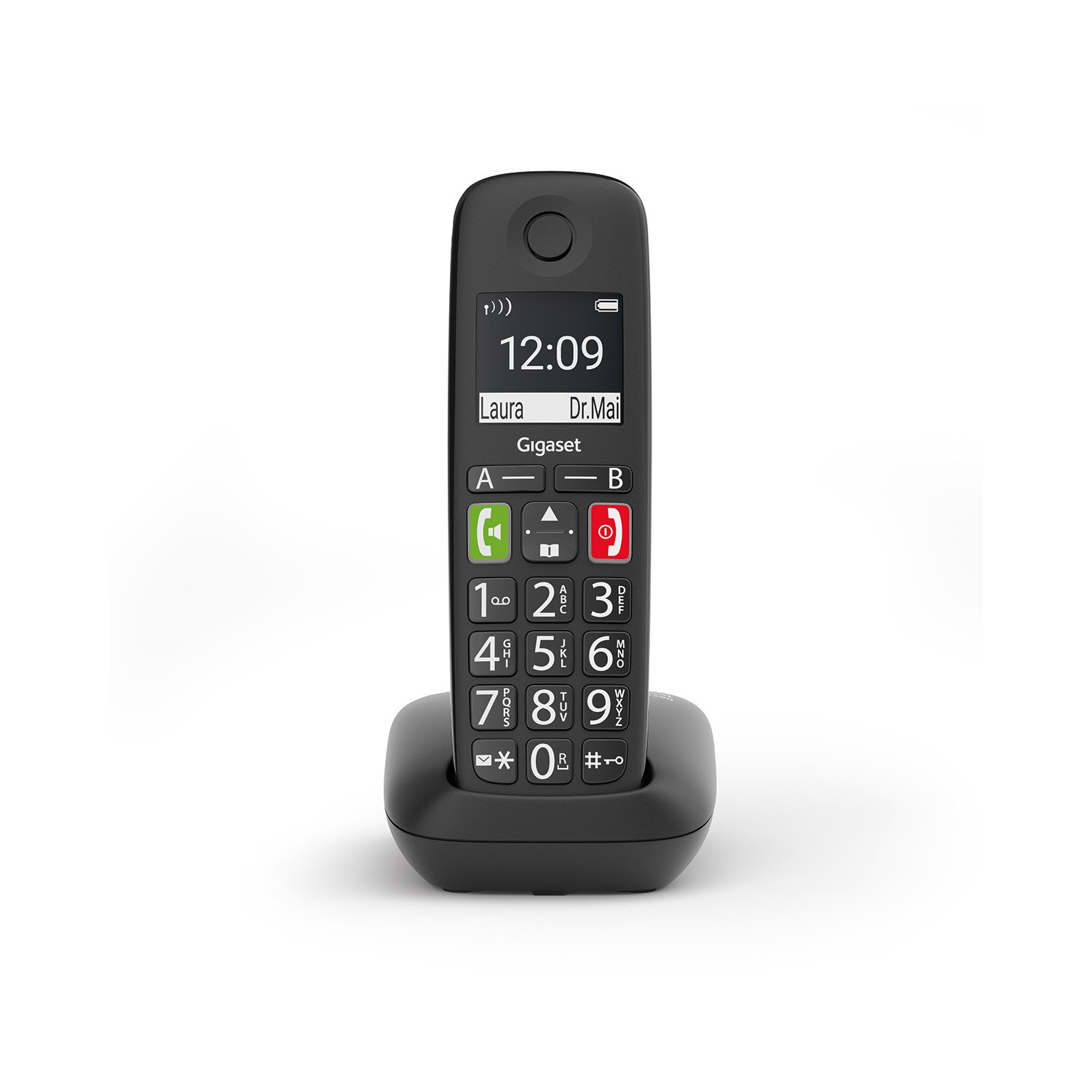 Vendita online PHONE GIGASET WIRELESS PHONE E290 BLACK (S30852-H2901-D201) costo  30,92 €  spedizione in 24h-48h pagmamento PayPal Contrassegno