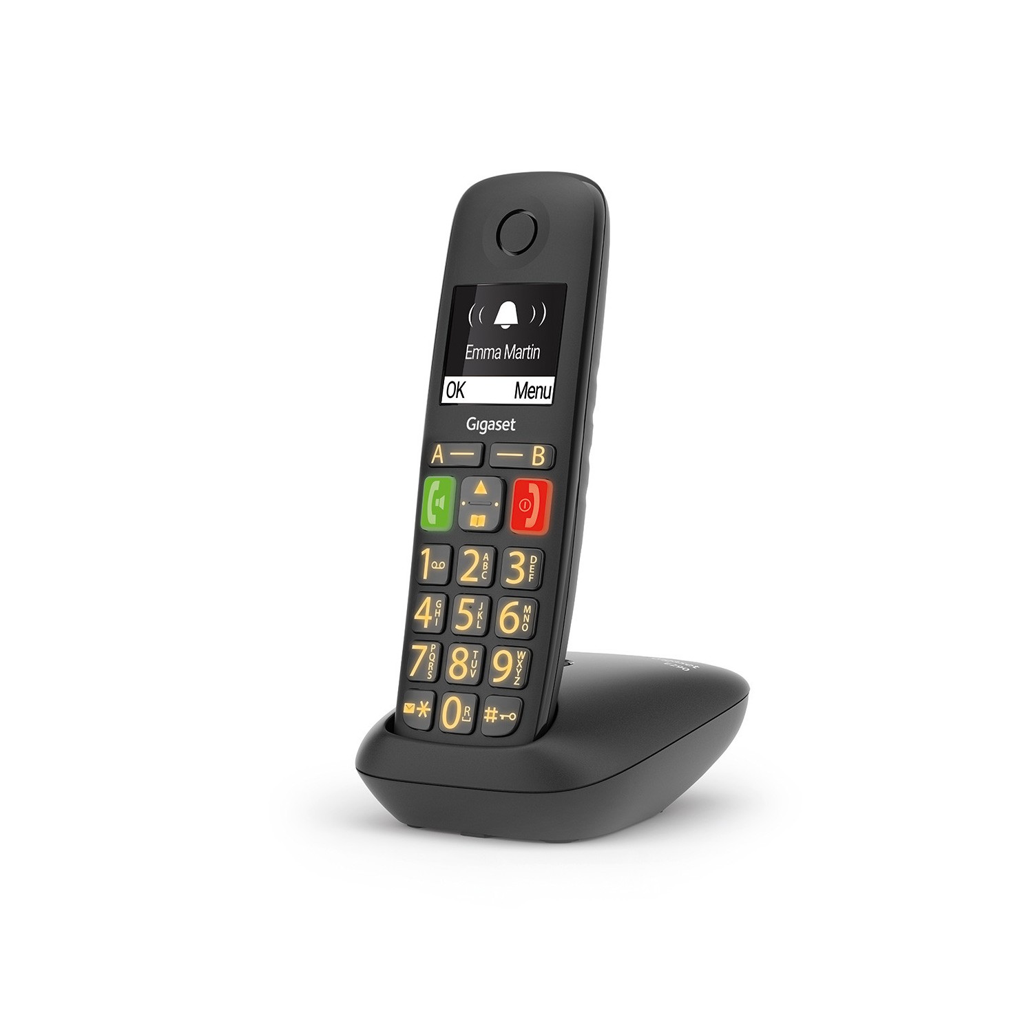 Vendita online PHONE GIGASET WIRELESS PHONE E290 BLACK (S30852-H2901-D201) costo  30,92 €  spedizione in 24h-48h pagmamento PayPal Contrassegno