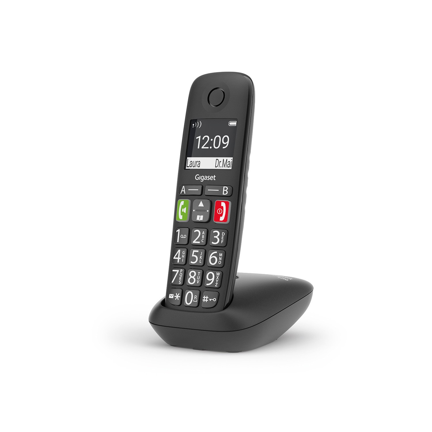 Vendita online PHONE GIGASET WIRELESS PHONE E290 BLACK (S30852-H2901-D201) costo  €32.08  spedizione in 24h-48h pagmamento PayPal Contrassegno