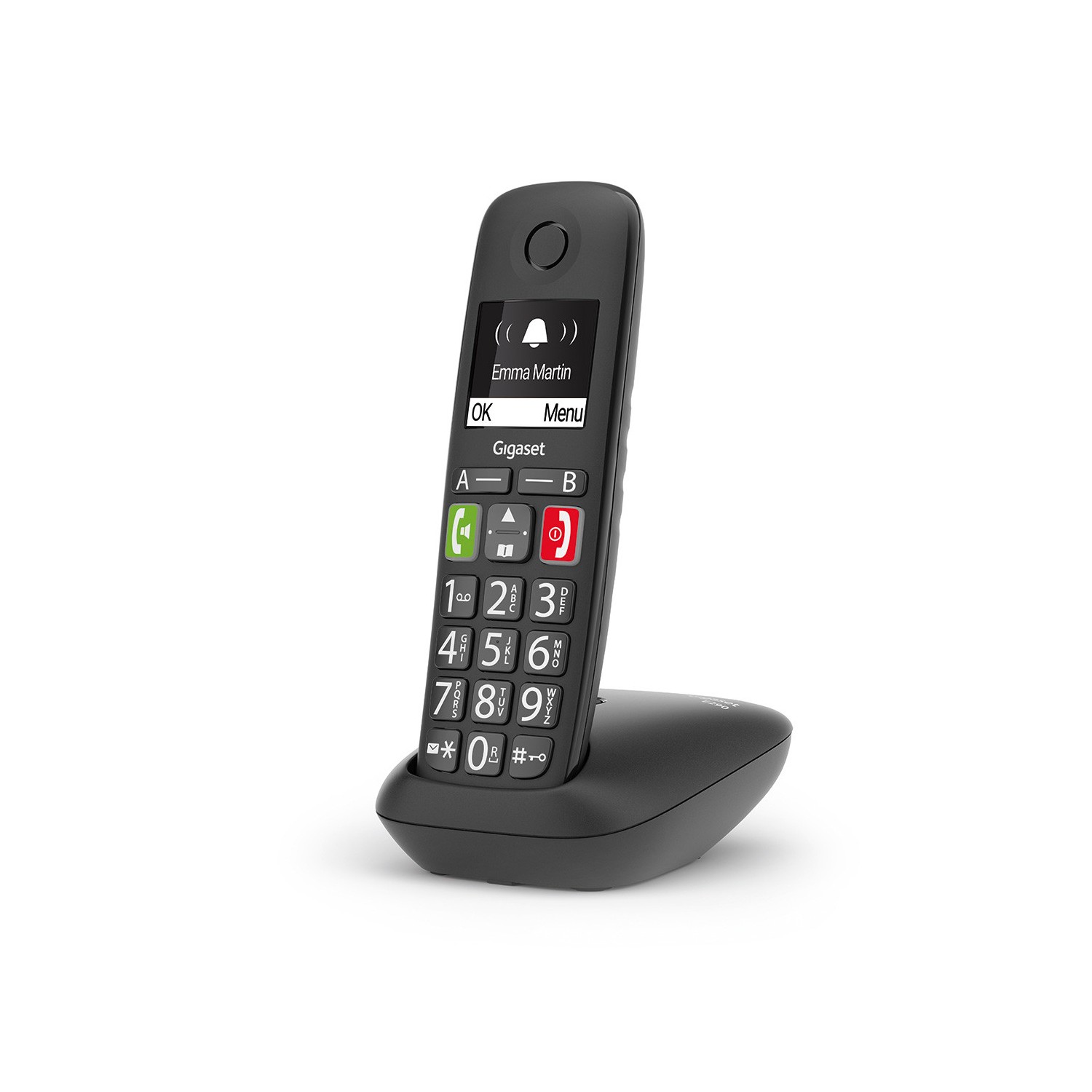Vendita online PHONE GIGASET WIRELESS PHONE E290 BLACK (S30852-H2901-D201) costo  30,92 €  spedizione in 24h-48h pagmamento PayPal Contrassegno