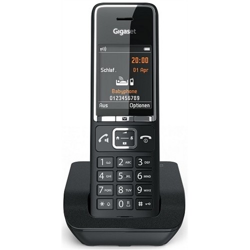 GIGASET WIRELESS PHONE COMFORT 550 BLACK CHROME (S30852-H3001-D204)
