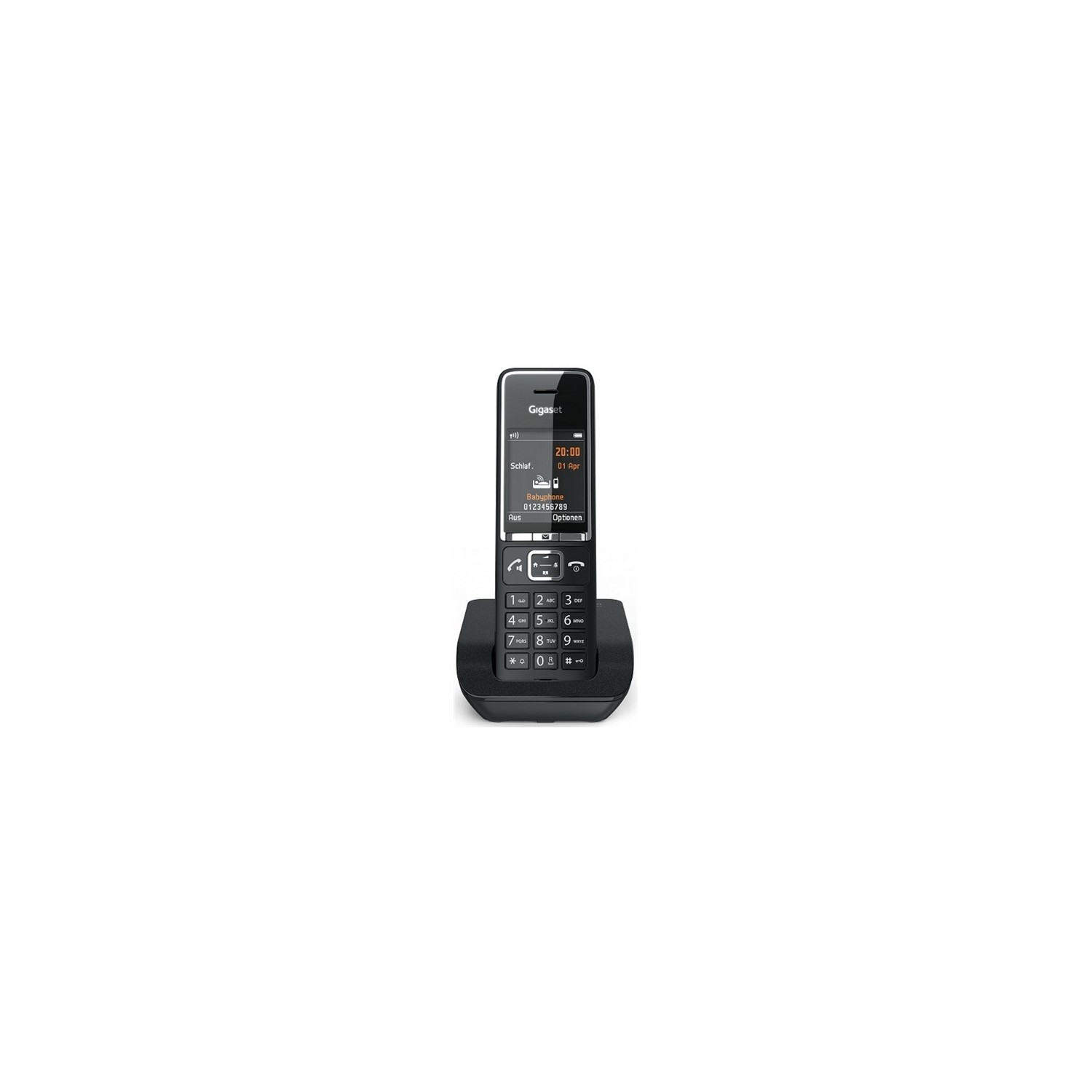 Vendita online PHONE GIGASET WIRELESS PHONE COMFORT 550 BLACK CHROME (S30852-H3001-D204) costo  €49.40  spedizione in 24h-48h pagmamento PayPal Contrassegno