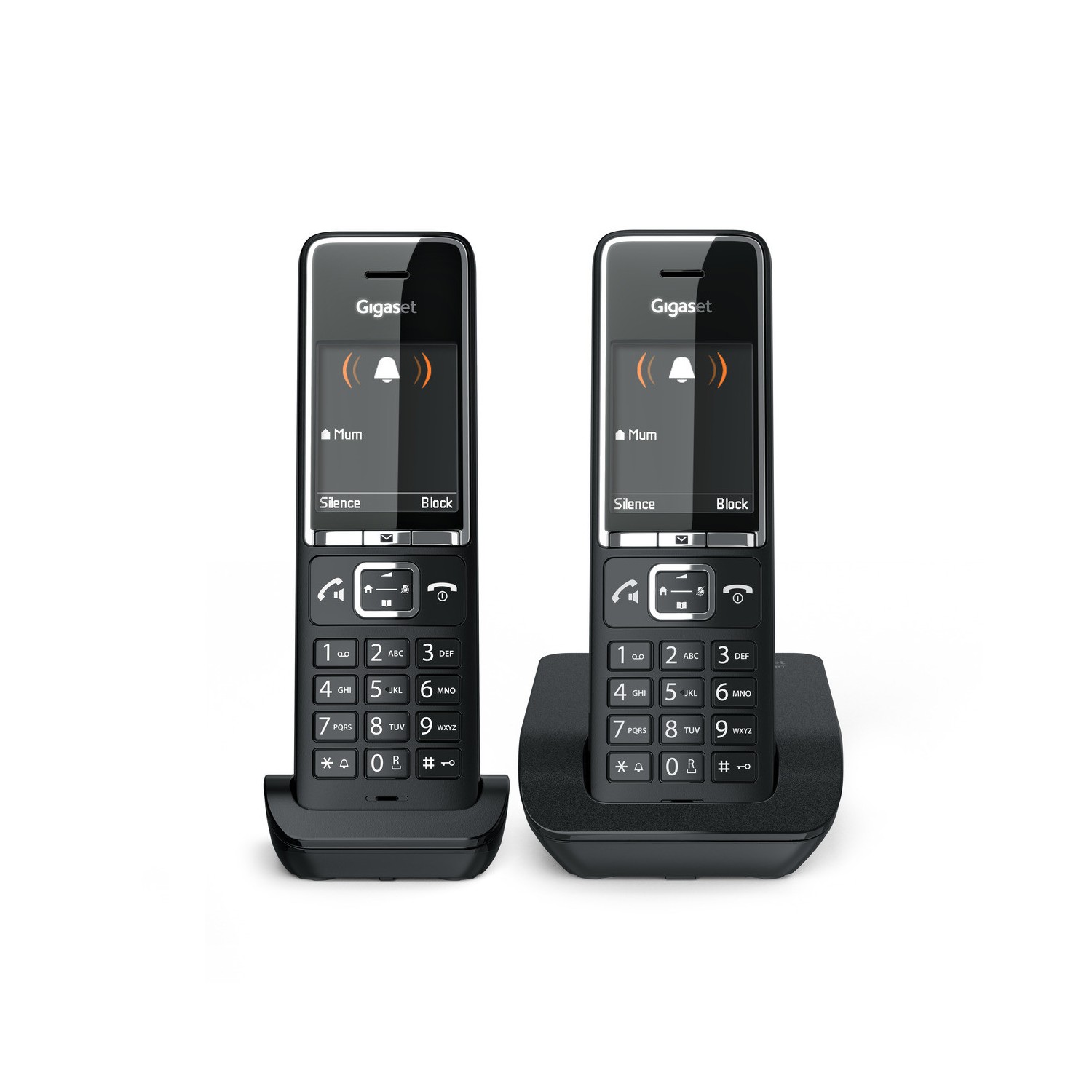 Vendita online PHONE GIGASET WIRELESS PHONE COMFORT 550 DUO BLACK CHROME (L36852-H3001-D204) costo  €69.54  spedizione in 24h-48h pagmamento PayPal Contrassegno