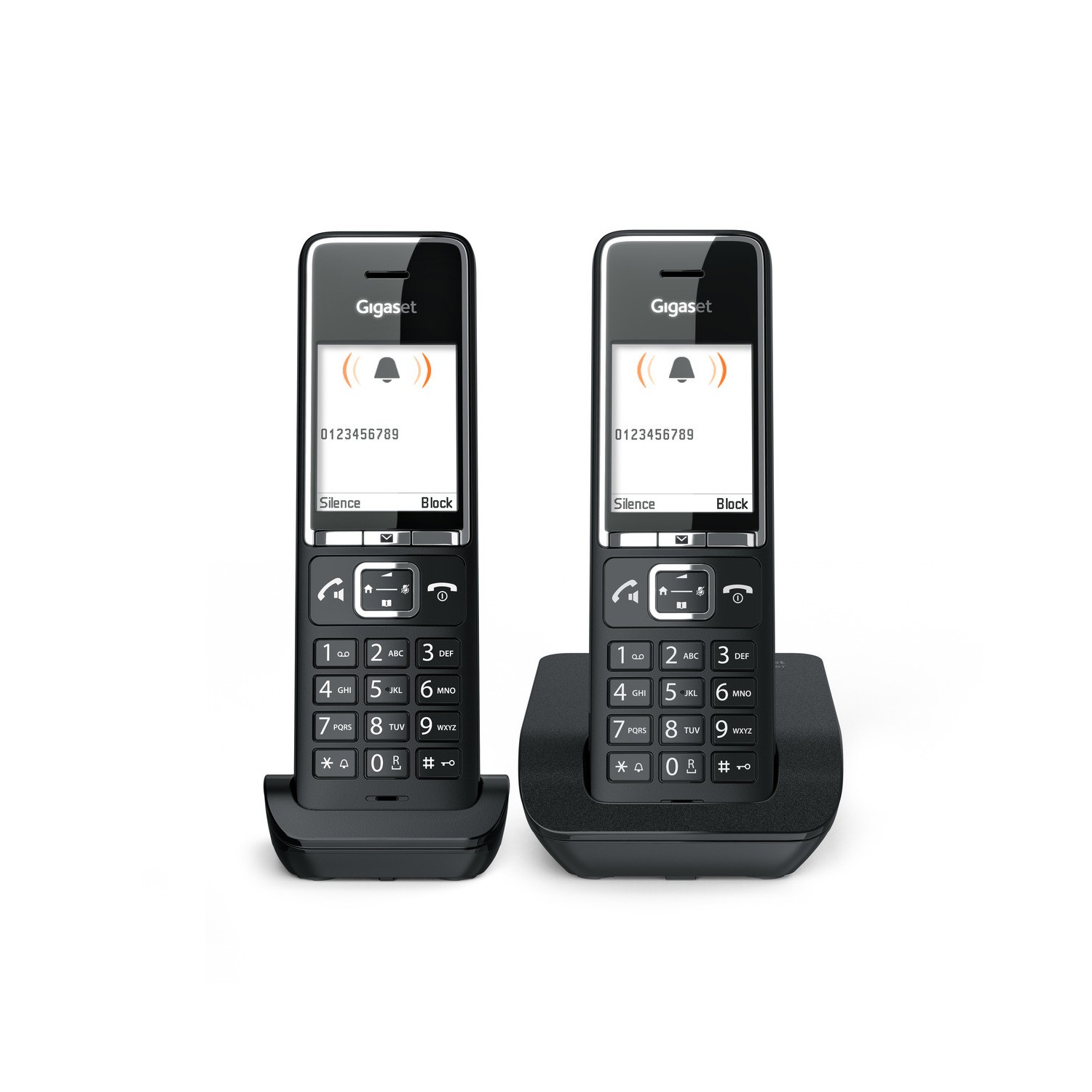 Vendita online PHONE GIGASET WIRELESS PHONE COMFORT 550 DUO BLACK CHROME (L36852-H3001-D204) costo  €69.54  spedizione in 24h-48h pagmamento PayPal Contrassegno