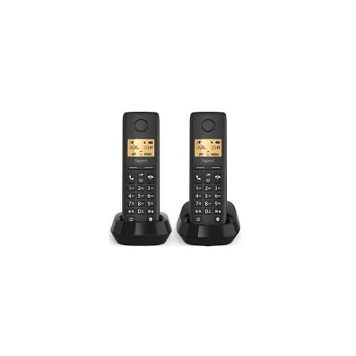 GIGASET WIRELESS PHONE BASIC 100 DUO BLACK (L36852-H3206-D201)