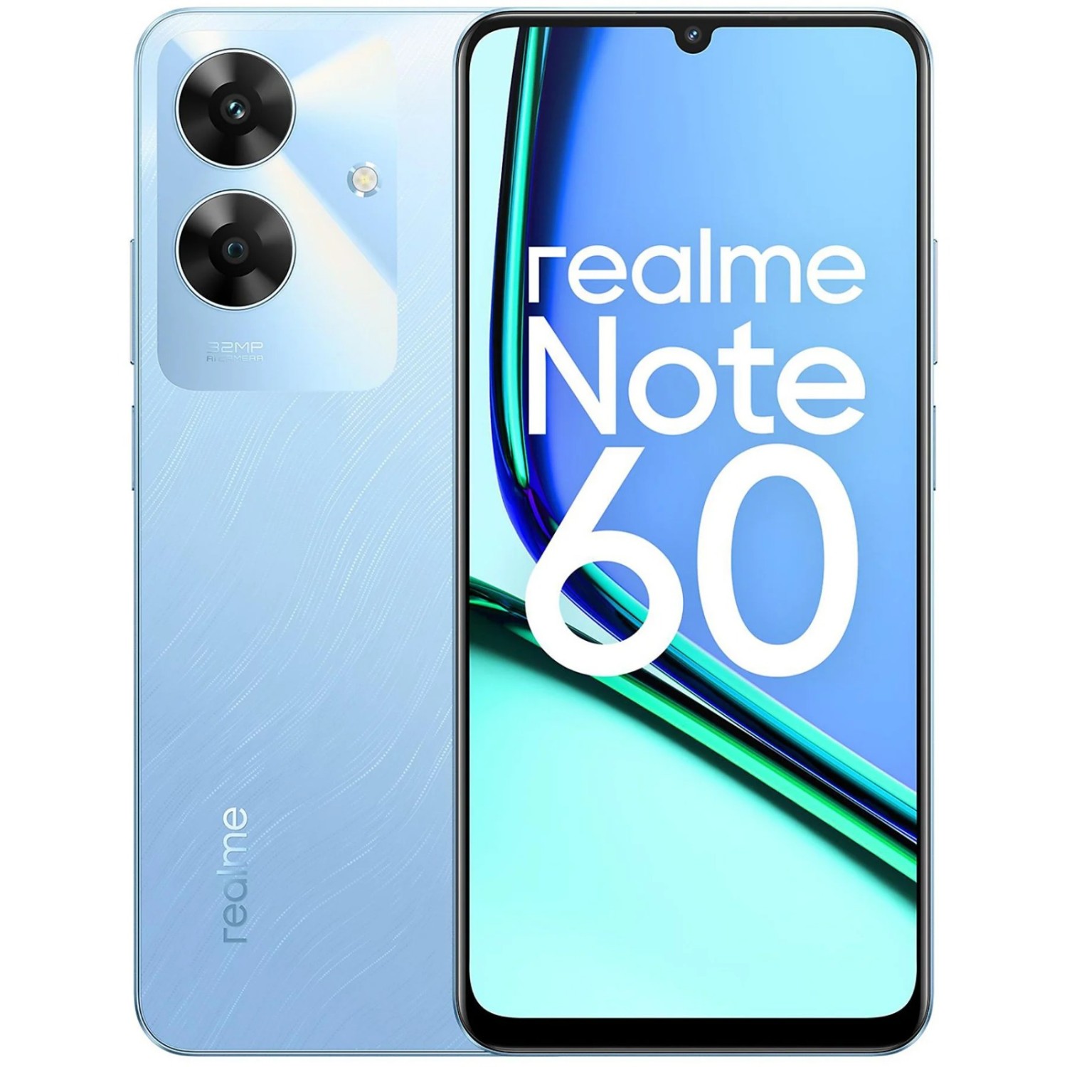 Vendita online Telefonia Realme Note 60 4+128gb blu costo  89,99 €  spedizione in 24h-48h pagmamento PayPal Contrassegno