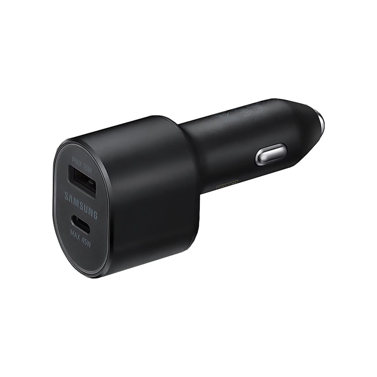 Vendita online SMARTPHONE SAMSUNG POWER CAR CHARGER DUAL FAST USB-C 45W + USB 15W BLACK EP-L5300XB costo  22,36 €  spedizione in 24h-48h pagmamento PayPal Contrassegno