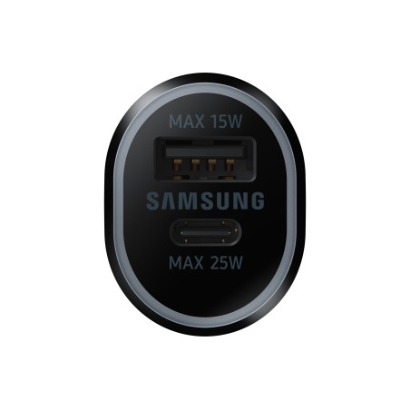 SAMSUNG POWER CAR CHARGER DUAL USB-C 25W + USB 15W BLACK EP-L4020NBEGEU