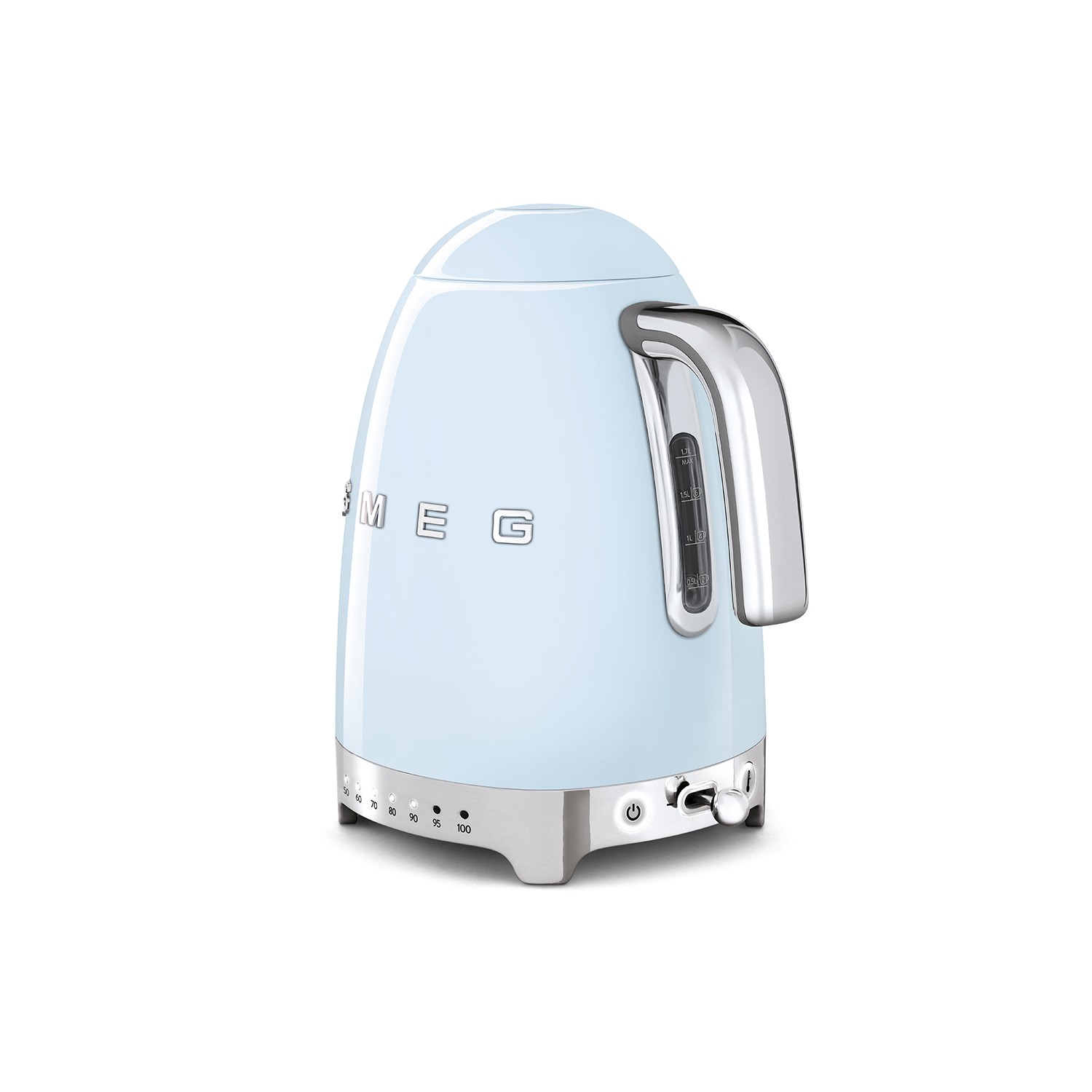 Vendita online APPLIANCE SMEG KETTLE 50´STYLE PASTEL BLUE KLF04PBEU costo  132,57 €  spedizione in 24h-48h pagmamento PayPal Contrassegno