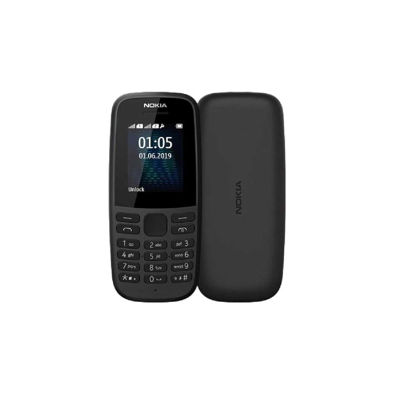 Vendita online Cellulari Nokia 105 Tlefono Movil  DUAL-SIM Black costo  19,99 €  spedizione in 24h-48h pagmamento PayPal Contrassegno