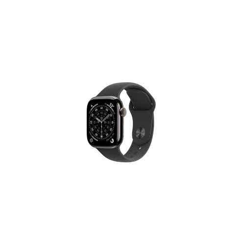 APPLE WATCH SERIES 11 GPS + CELLULAR 42MM SLATE TITANIUM CASE WITH BLACK SPORT BAND M/L MF8T4W