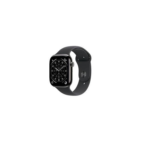APPLE WATCH SERIES 11 GPS + CELLULAR 46MM SLATE TITANIUM CASE WITH BLACK SPORT BAND S/M MFD14W