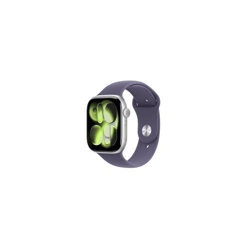 APPLE WATCH SERIES 11 GPS + CELLULAR 46MM SILVER ALUMINIUN CASE WITH PURPLE FOG SPORT BAND S/M