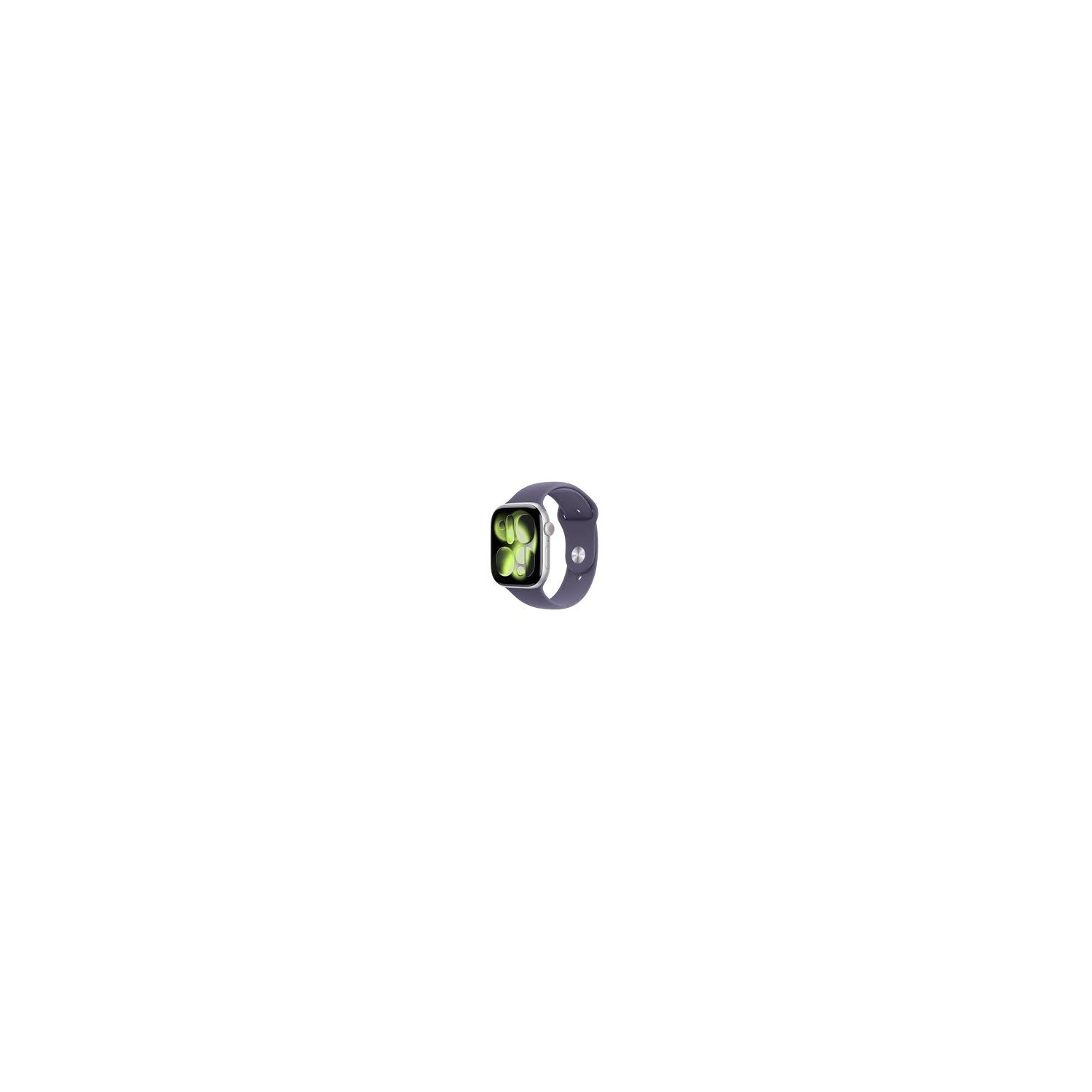 Vendita online SMARTWATCH APPLE WATCH SERIES 11 GPS + CELLULAR 46MM SILVER ALUMINIUN CASE WITH PURPLE FOG SPORT BAND S/M costo  460,10 €  spedizione in 24h-48h pagmamento PayPal Contrassegno