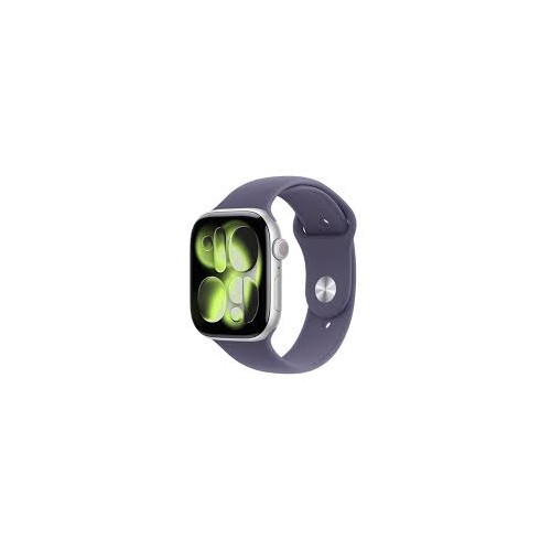 APPLE WATCH SERIES 11 GPS + CELLULAR 46MM SILVER ALUMINIUN CASE WITH PURPLE FOG SPORT BAND M/L